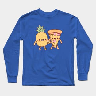 Cute Pineapple And Pizza Besties Long Sleeve T-Shirt